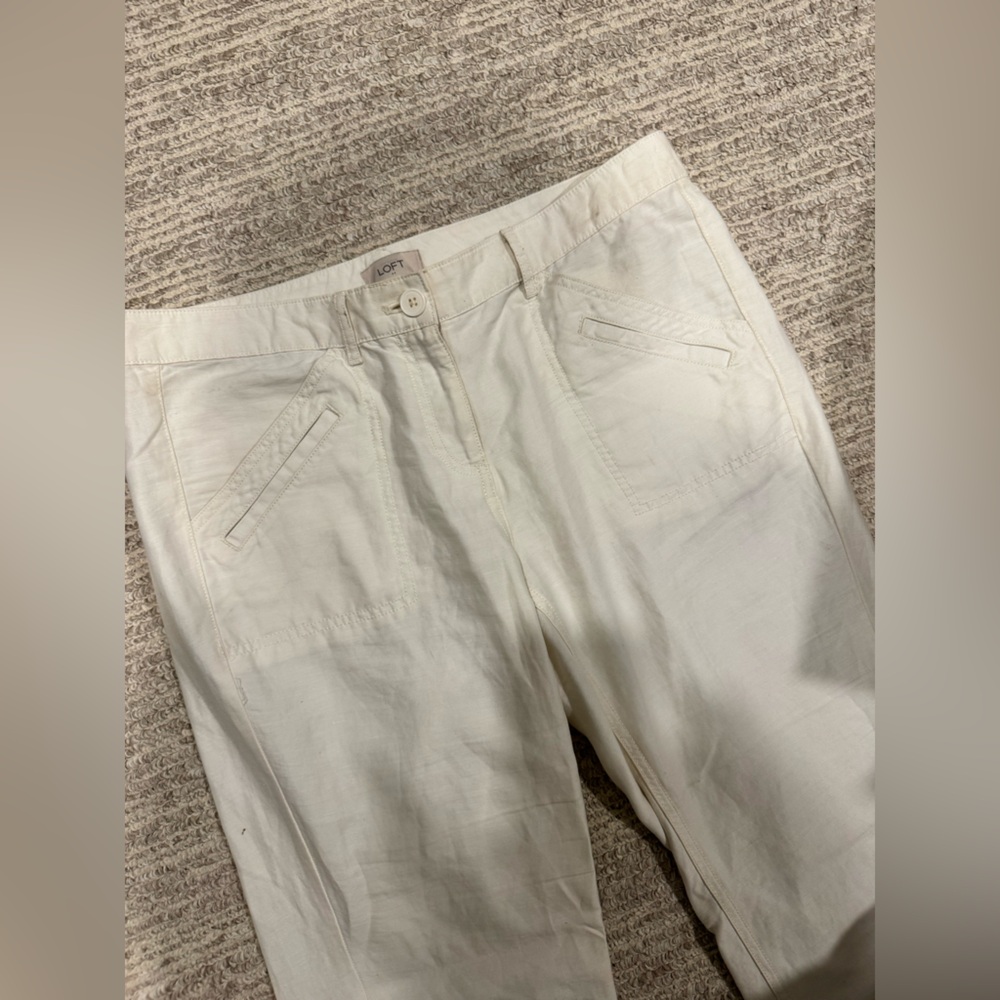LOFT Cream Women’s Trousers - Picture 3 of 5